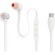 JBL Tune 310C In-ear Handsfree Ακουστικά με Βύσμα USB-C Λευκό
