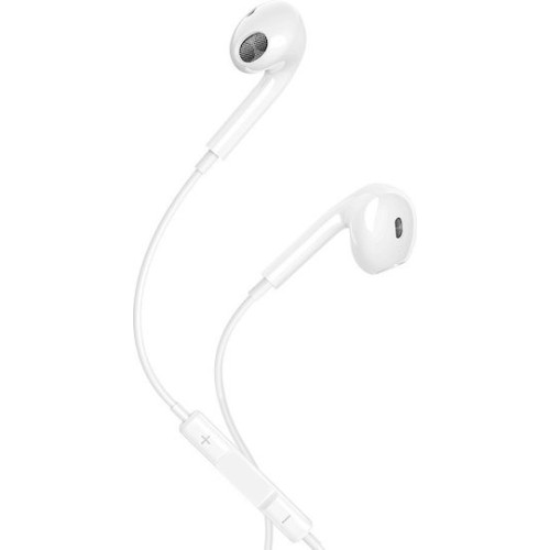Maxlife In-ear Handsfree Ακουστικά με Βύσμα USB-C Λευκό