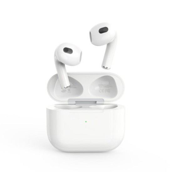 XO Q4 Earbud Bluetooth Handsfree Ακουστικά με Θήκη Φόρτισης Λευκά