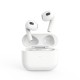 XO Q4 Earbud Bluetooth Handsfree Ακουστικά με Θήκη Φόρτισης Λευκά