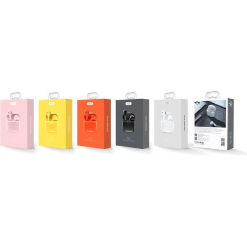 XO X23 TWS Earbud Bluetooth Handsfree Ακουστικά με Θήκη Φόρτισης Ροζ
