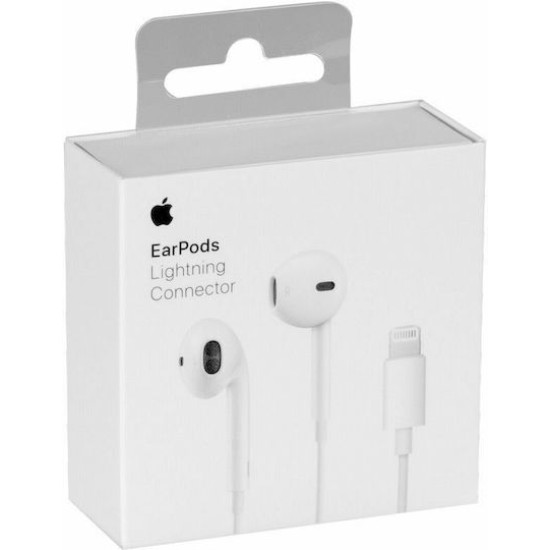Apple EarPods Earbuds Handsfree Ακουστικά με Βύσμα Lightning Λευκό