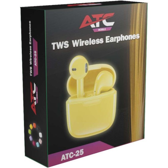 ATC-25 TWS Wireless Earphone Yellow
