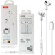 XO EP24 In-ear Handsfree με Βύσμα Lightning Λευκό