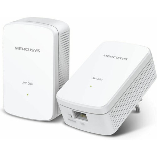 Mercusys MP500 KIT v1 Powerline Διπλού Kit για Ενσύρματη Σύνδεση και 2 Θύρες Gigabit Ethernet