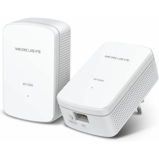 Mercusys MP500 KIT v1 Powerline Διπλού Kit για Ενσύρματη Σύνδεση και 2 Θύρες Gigabit Ethernet