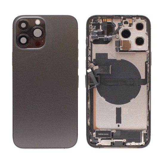 iPhone 13 Pro Max backcover+frame and parts, Black, Pulled