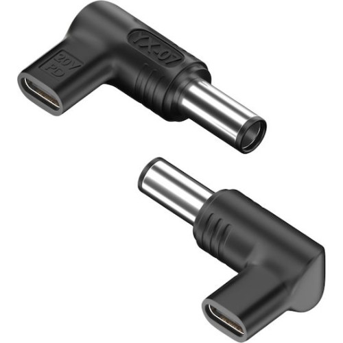 Powertech Βύσμα για Φορτιστή USB-C σε HP 7.4x5mm, μαύρο