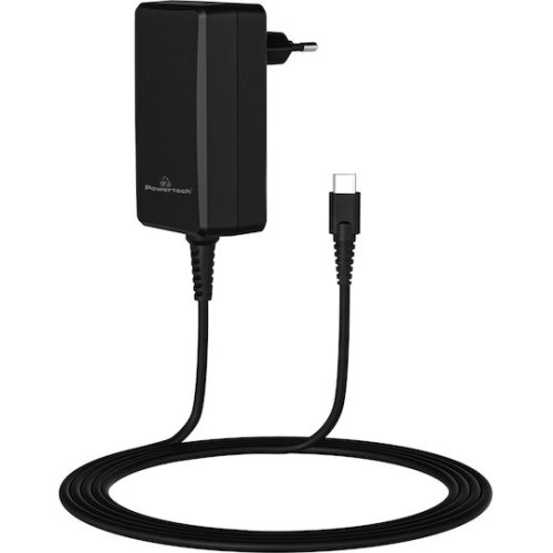 Powertech USB-C Universal Φορτιστής Laptop 65W με Αποσπώμενο Καλώδιο Τροφοδοσίας