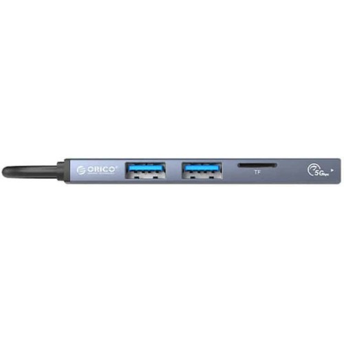 Orico AH-A12F USB 3.0 Hub 3 Θυρών με σύνδεση USB-A Γκρι