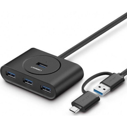 Ugreen CR113 USB 3.0 Hub 4 Θυρών με σύνδεση USB-A / USB-C
