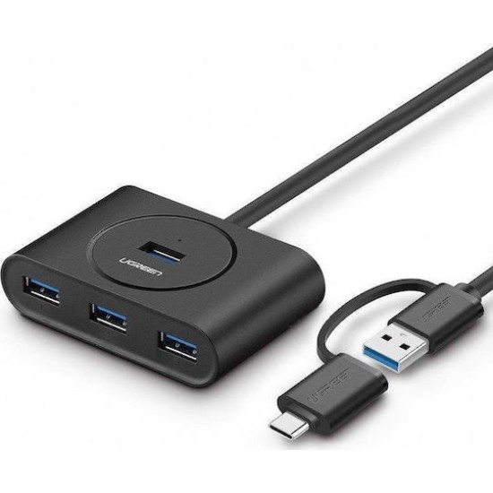 Ugreen CR113 USB 3.0 Hub 4 Θυρών με σύνδεση USB-A / USB-C