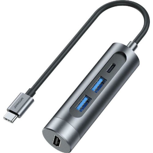 Joyroom USB-C Docking Station με HDMI 4K PD Γκρι (S-H113-DG)