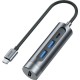 Joyroom USB-C Docking Station με HDMI 4K PD Γκρι (S-H113-DG)