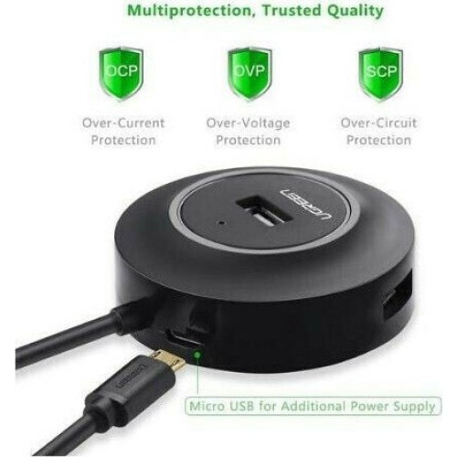 Ugreen CR106 USB 2.0 Hub 4 Θυρών με σύνδεση USB-A