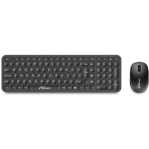 Element KB-650WMS Ασύρματο Σετ Πληκτρολόγιο & Ποντίκι Ελληνικό