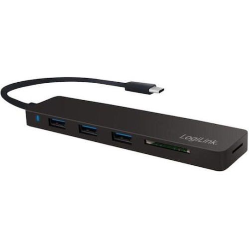 LogiLink USB 3.1 Hub 3 Θυρών με σύνδεση USB-C