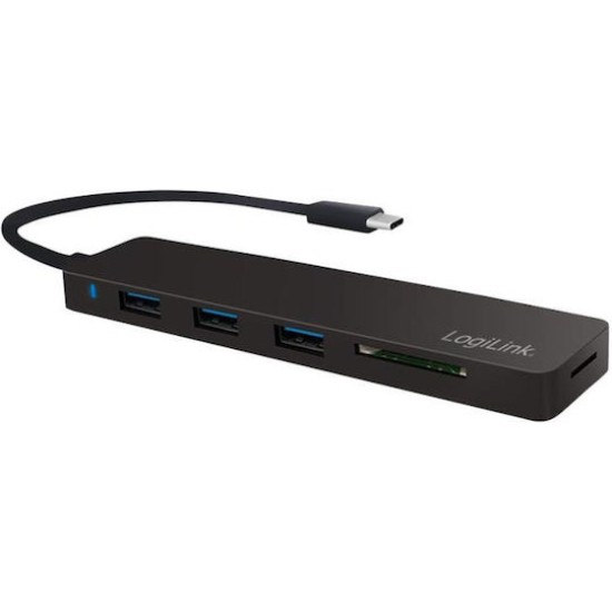 LogiLink USB 3.1 Hub 3 Θυρών με σύνδεση USB-C