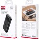 XO PB302 Power Bank 20000mAh με 2 Θύρες USB-A Μαύρο