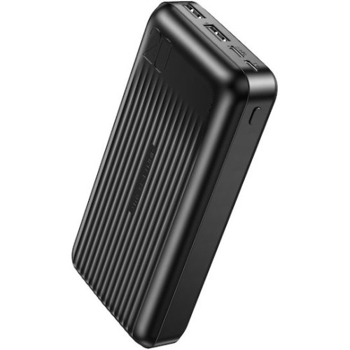 XO PB302 Power Bank 20000mAh με 2 Θύρες USB-A Μαύρο