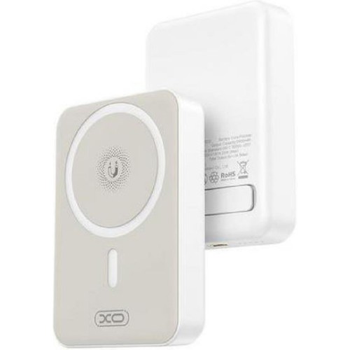 XO PR231 MagSafe Power Bank 10000mAh 15W Quick Charge 2.0 Λευκό