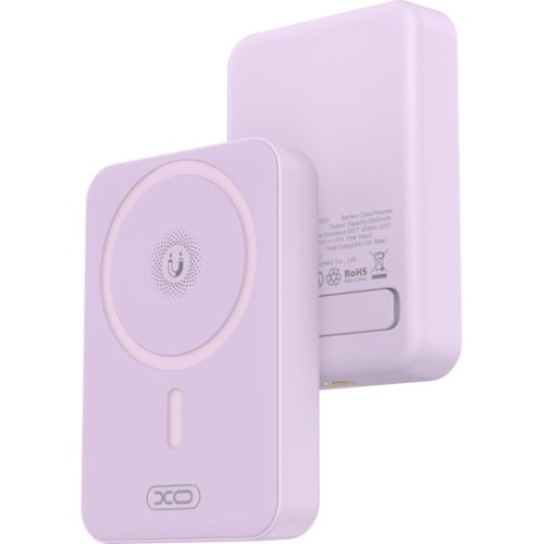 XO PR231 MagSafe Power Bank 10000mAh 15W Quick Charge 2.0 Μωβ