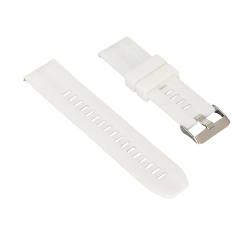 Λουράκι Κλασσικό Σιλικόνης Universal Smartwatch 22MM, Λευκό