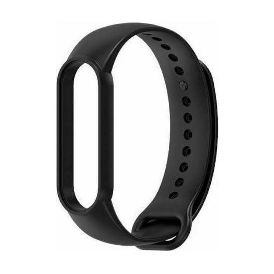 Λουράκι Σιλικόνης Mi Band 5/6/7, Μαύρο