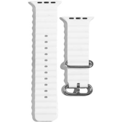 Λουράκι Σιλικόνης Universal Smartwatch 42/44/45/49MM, Λευκό