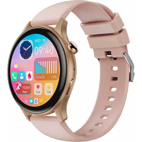 XO J6 Smartwatch με Παλμογράφο (Ροζ)