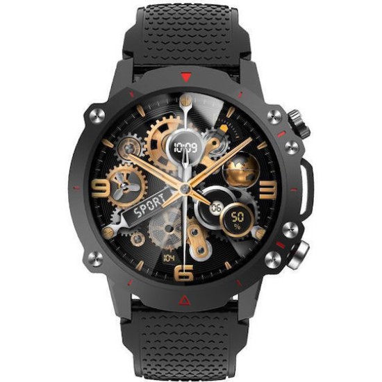 iXchange SW-07 Smartwatch με Παλμογράφο (Μαύρο)