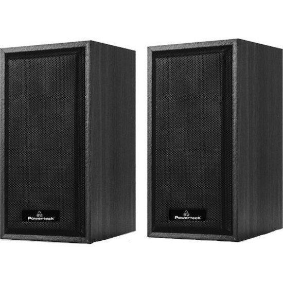 Powertech Premium Sound PT-845 Ηχεία Υπολογιστή 2.0 με Ισχύ 3W σε Μαύρο Χρώμα