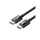 Ugreen Cable DisplayPort male - DisplayPort male 2m Μαύρο (80392)