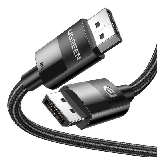 Ugreen Cable DisplayPort male - DisplayPort male 2m Μαύρο (80392)