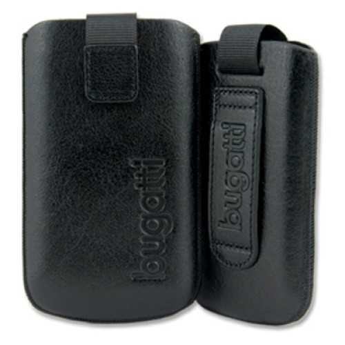 BUGATTI ΘΗΚΗ ΠΟΥΓΚΙ SLIM CASE LEATHER UNIVERSAL BLACK XS