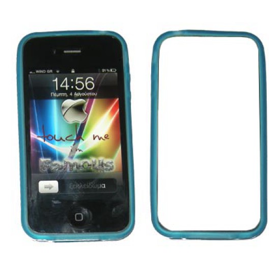VOLTE-TEL ΘΗΚΗ IPHONE 4G/4S BUMPER TPU ΜΠΛΕ