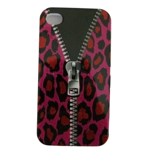VOLTE-TEL ΘΗΚΗ IPHONE 4G/4S FACEPLATE BLACK/PINK ZIPPER V024