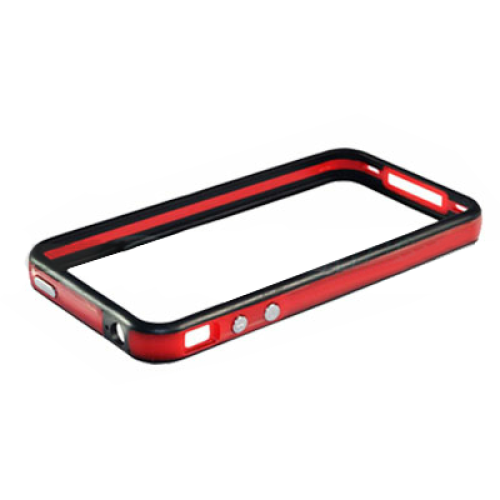 VOLTE-TEL ΘΗΚΗ IPHONE 4G/4S BUMPER METAL BUTTON RED-BLACK