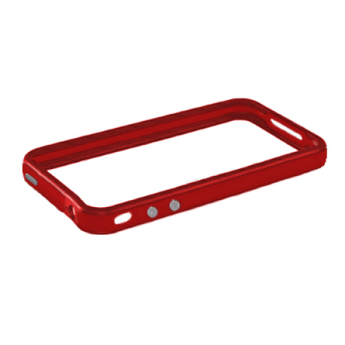 VOLTE-TEL ΘΗΚΗ IPHONE 4G/4S BUMPER METAL BUTTON RED-RED