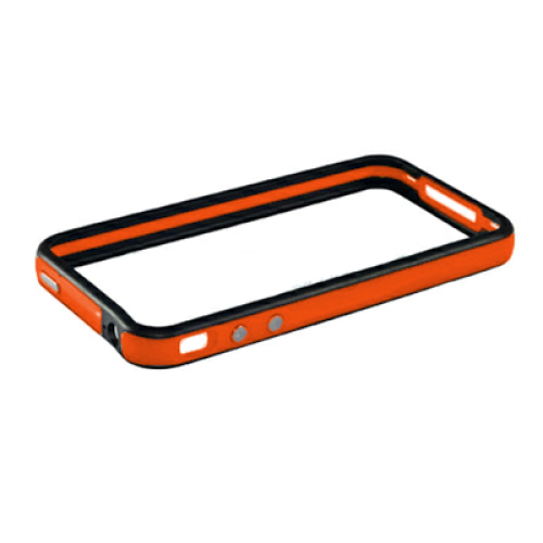 VOLTE-TEL ΘΗΚΗ IPHONE 4G/4S BUMPER METAL BUTTON ORANGE-BLACK