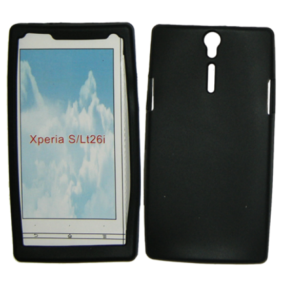 VOLTE-TEL ΘΗΚΗ XPERIA S LT26 ΣΙΛΙΚΟΝΗΣ BLACK
