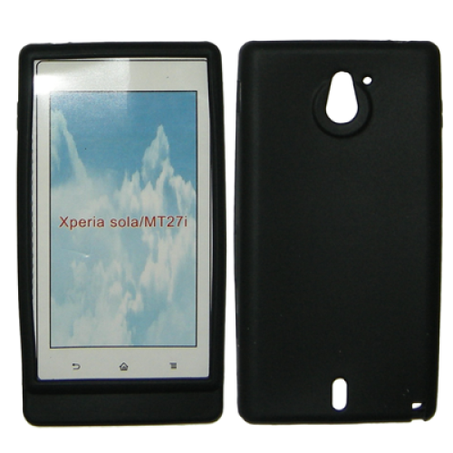 VOLTE-TEL ΘΗΚΗ SONY XPERIA SOLE MT27i ΣΙΛΙΚΟΝΗΣ BLACK