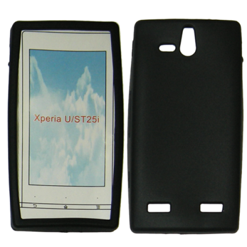 VOLTE-TEL ΘΗΚΗ SONY XPERIA U ST25i ΣΙΛΙΚΟΝΗΣ BLACK