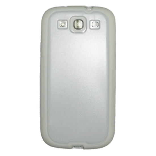 VOLTE-TEL ΘΗΚΗ SAMSUNG S3 I9300 TPU+PC WHITE-WHITE