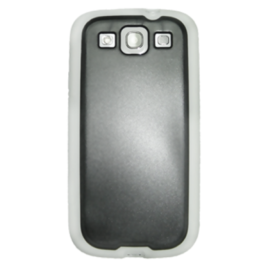 VOLTE-TEL ΘΗΚΗ SAMSUNG S3 I9300 TPU+PC WHITE-BLACK