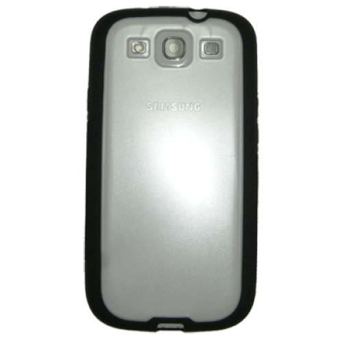 VOLTE-TEL ΘΗΚΗ SAMSUNG S3 I9300 TPU+PC BLACK-TRANSPARENT