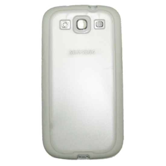 VOLTE-TEL ΘΗΚΗ SAMSUNG S3 I9300 TPU+PC WHITE-TRANSPARENT