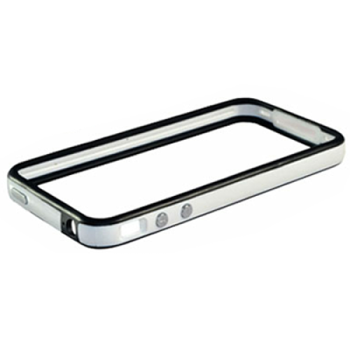 VOLTE-TEL ΘΗΚΗ IPHONE 4G/4S BUMPER METAL BUTTON WHITE-BLACK