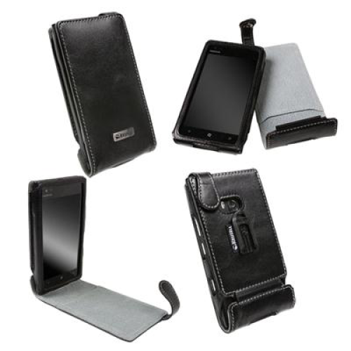 KRUSELL ΘΗΚΗ NOKIA LUMIA 900 LEATHER ORBIT FLEX BLACK/GREY