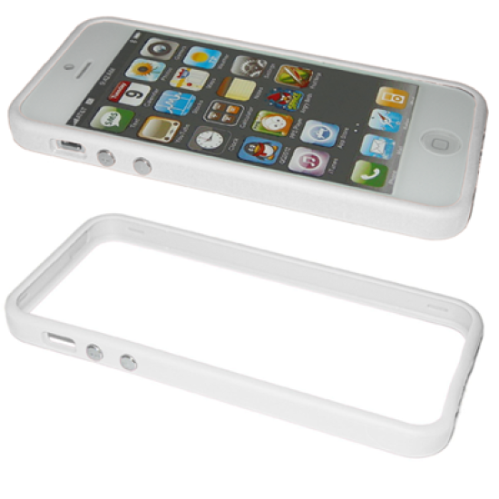 VOLTE-TEL ΘΗΚΗ IPHONE SE/5S/5 BUMPER METAL BUTTON WHITE